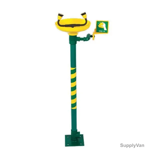 Unicare Emergency Eye Wash With Safety Shower, LSE 1, Yellow and Green