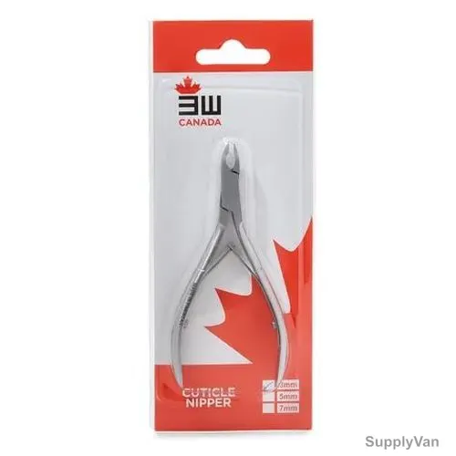 3W Cuticle Nipper, 3W04-414, 3MM, Silver — image 1