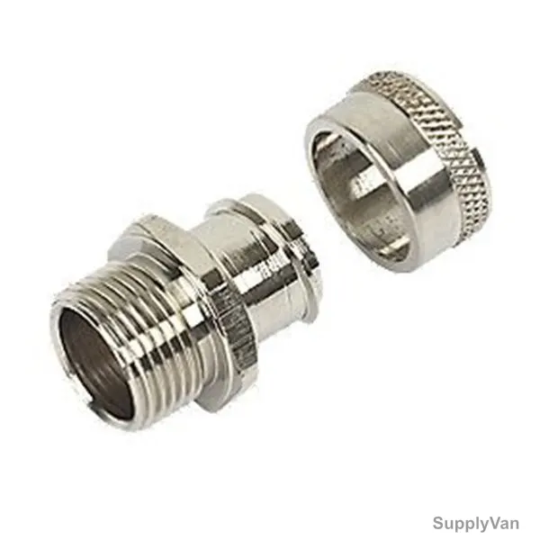Cable Gland With Lock Nut, Galvanised, 25MM