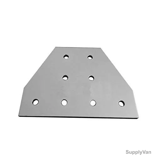 Extrusion Reinforcement T-Flat Plate, 40 Series, Aluminium, 40 x 80MM, Silver
