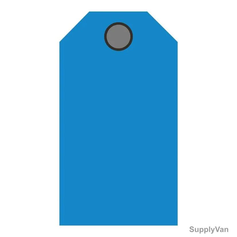 Write-On Tag, TAG-BL, PVC, 143 x 80MM, Blue