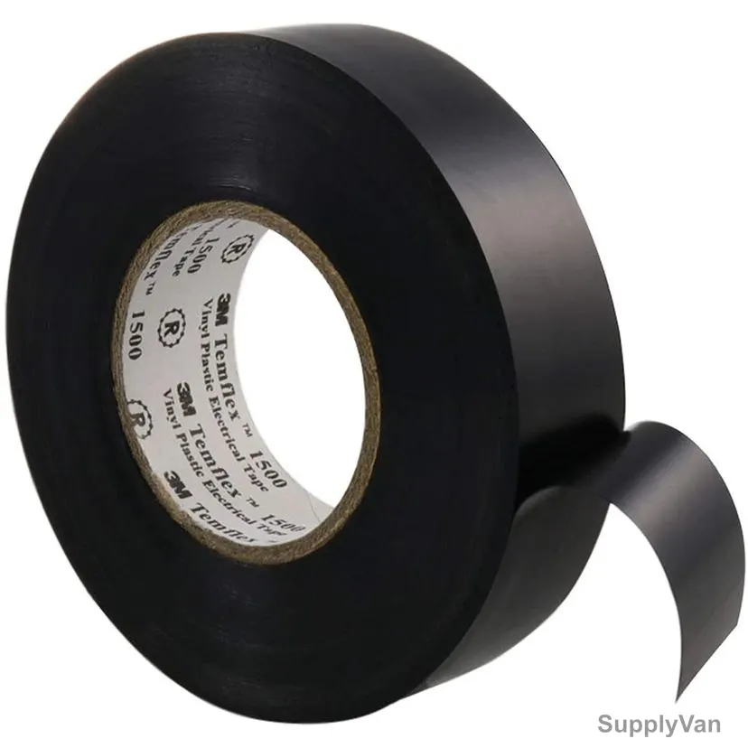 3M Vinyl Electrical Tape, Temflex 1500BK, 19MM x 10 Mtrs, Black
