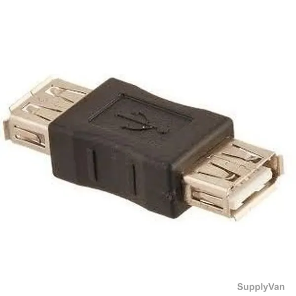 Multi Female USB Extension Connector, Black