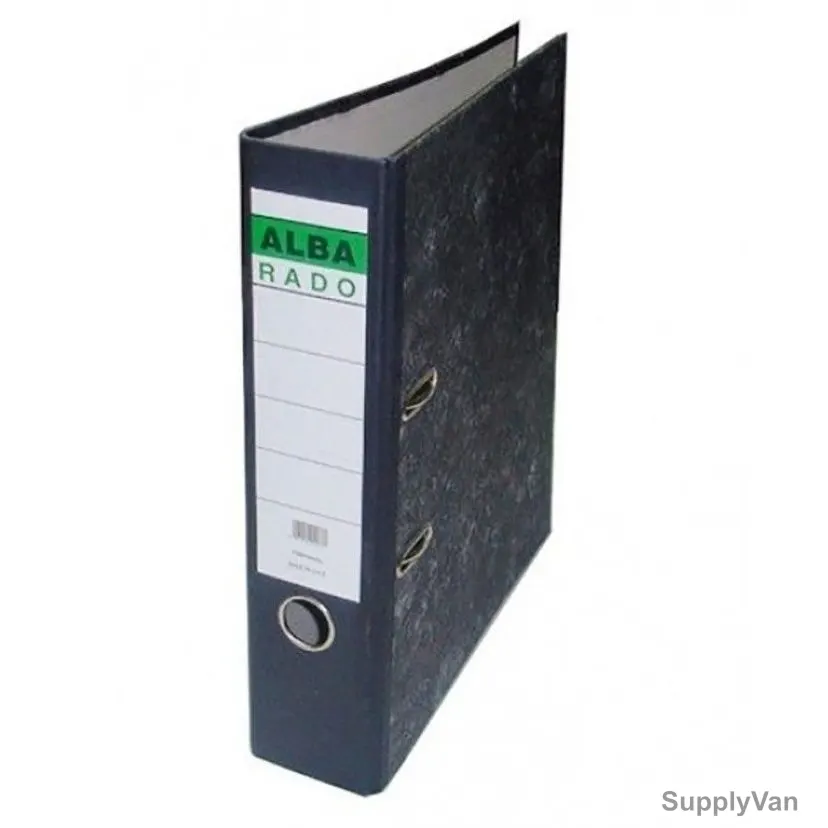 Alba Rado Lever Arch Box File, A-R-SPINE-FC-75, F/S, 3 Inch, Marble Grey — image 1