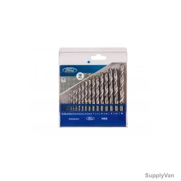 Ford Drill Bit Set, FPTA-05-0017, Silver, 19PCS
