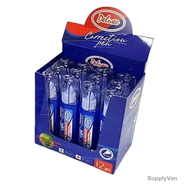 Deluxe Correction Pen, 1671, 10ML, Blue, 12 Pcs/Pack — image 1