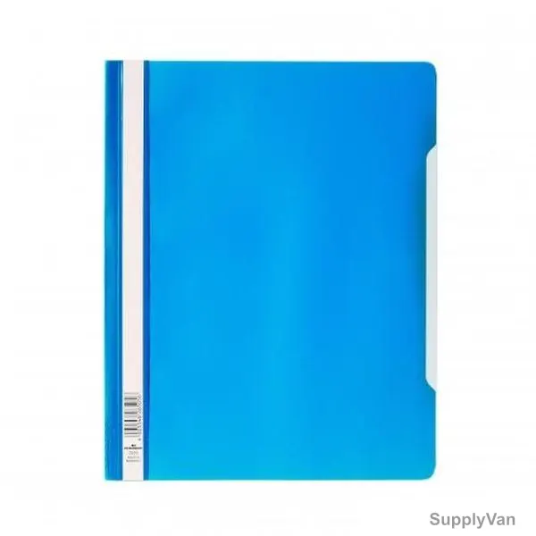 Durable Clear View Folder With Index Strip, 257006, A4, Blue, 50 Pcs/Pack