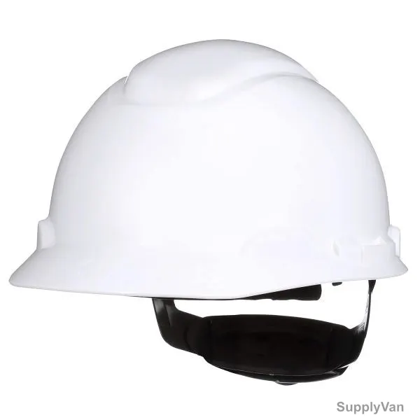 3M 4 Point Safety Helmet, H-701SFR-UV, H-700 Series, HDPE, White