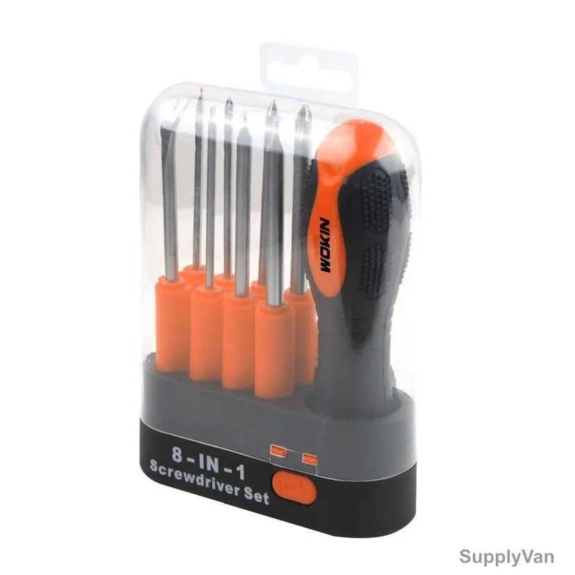Wokin Interchangeable Screwdriver Set, SHGT-W-206109, 9 Pcs/Set
