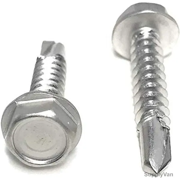 Patta SDS Hex Screw, SDSHEXZNC, Zinc Plated, M6 x 1/2 Inch, PK1000