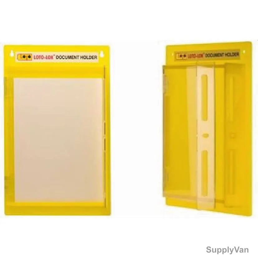 Loto-Lok Document Holder, DH-ACY-YELLOW, 410 x 260MM, Yellow