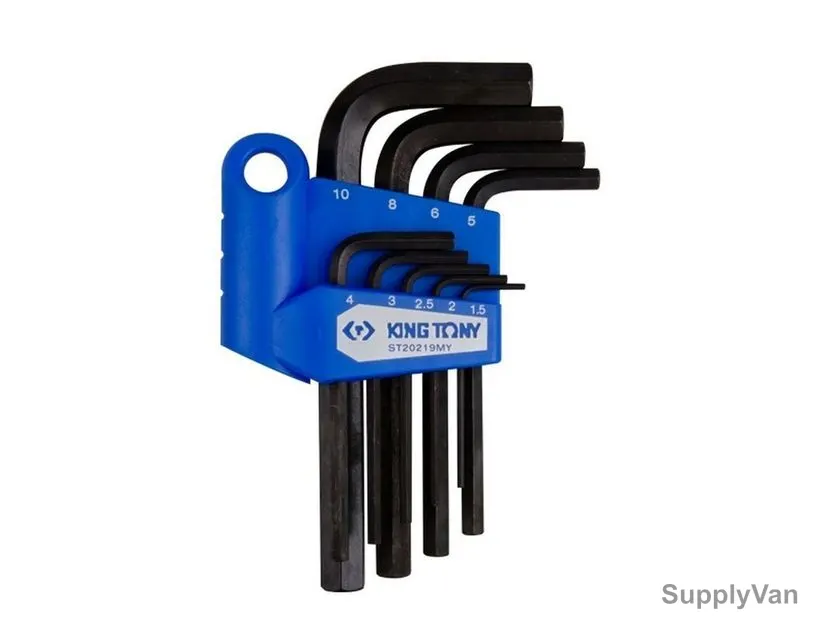 Kingtony Hex Key Set, ST20219MY, 1.5-10MM, XL, 9 Pcs/Set