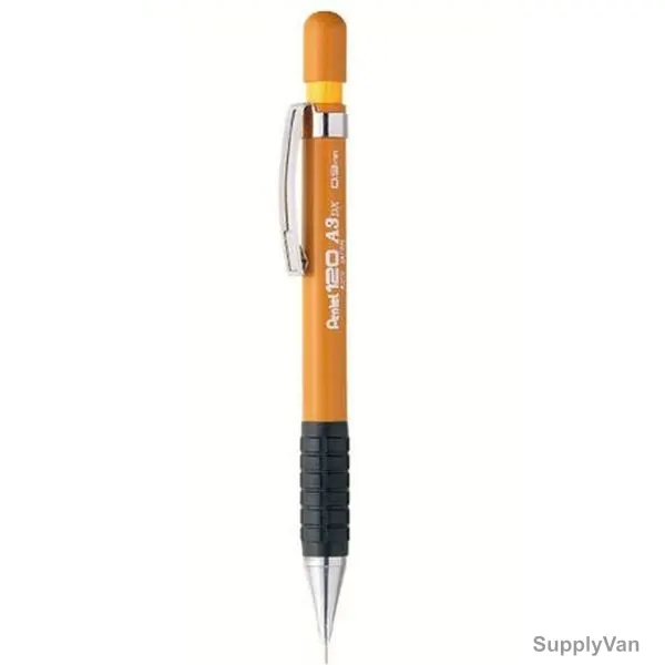 Pentel Mechanical Pencil, PE-A319-Y, 120 A3DX, 0.9MM, Yellow, 12 Pcs/Pack