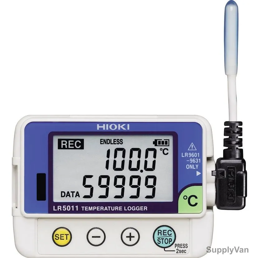 Hioki Temperature Logger, LR5011, IP54, -40 to 180 Deg.C