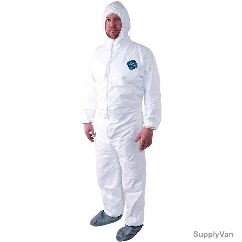 American Safety Coverall, D107050803, DuPont, Microporous, L, White