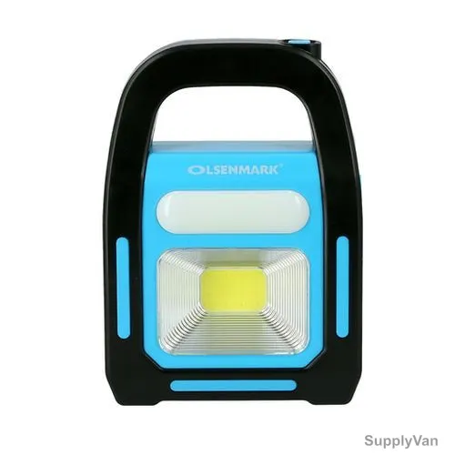 Olsenmark Rechargeable LED Emergency Light, OME2773, 1800mAh, Black/Blue