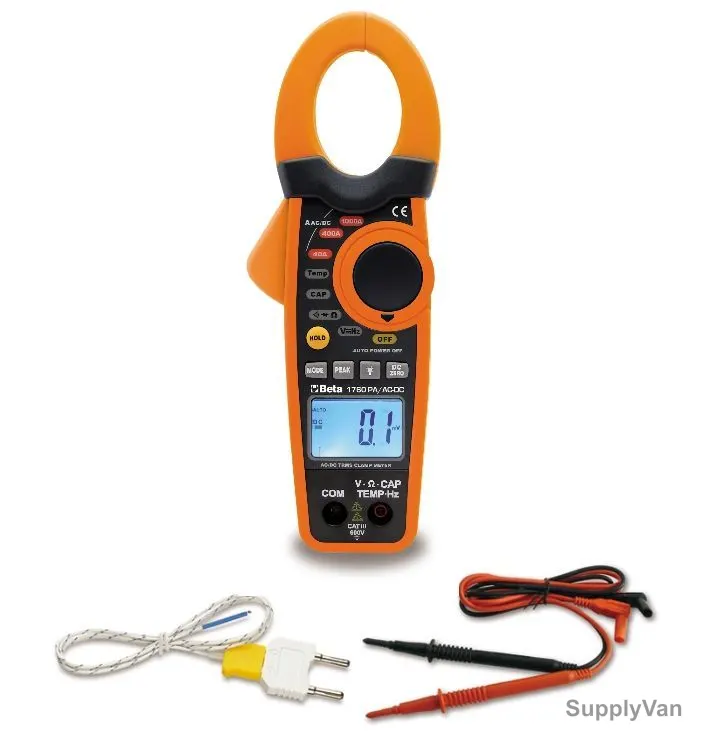 Beta True RMS AC/DC Clamp Meter, 1760PA/AC-DC