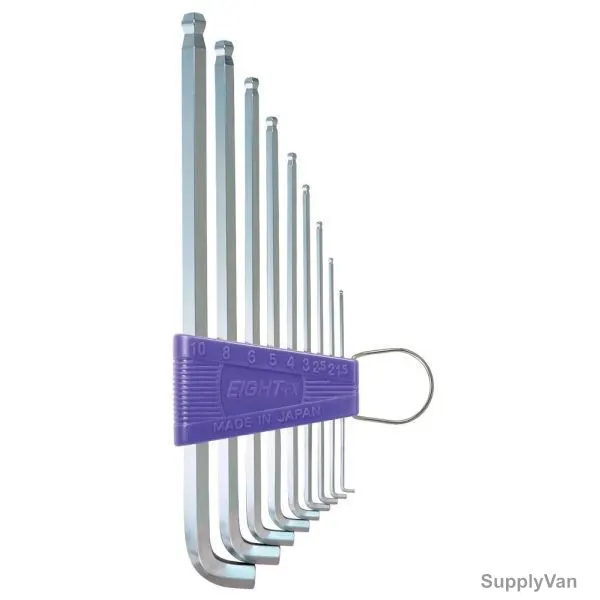Eight Hex Key Wrench Set, TS-9, 9PCS