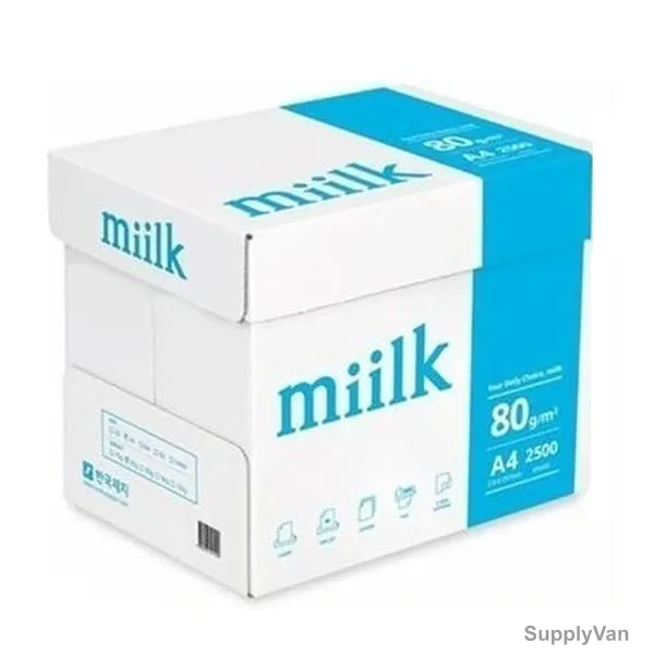 Miilk Photocopy Paper, A4, 80 GSM, 500 Sheets, 5 Ream/Box