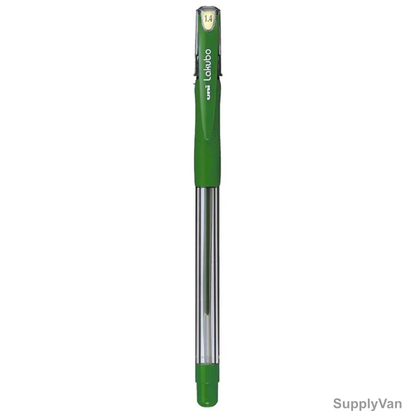 Uni-Ball Ball Point Pen, SG100F-GN, Lakubo, 0.7MM Tip, Green, 12 Pcs/Pack