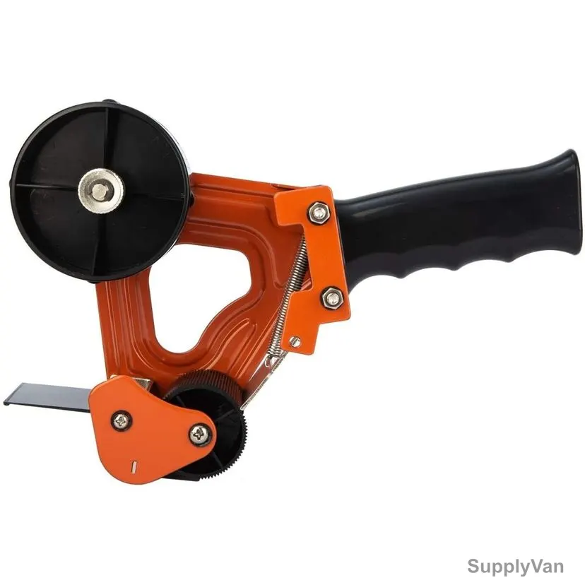 Deli Packing Tape Dispenser, E800, Steel, Orange