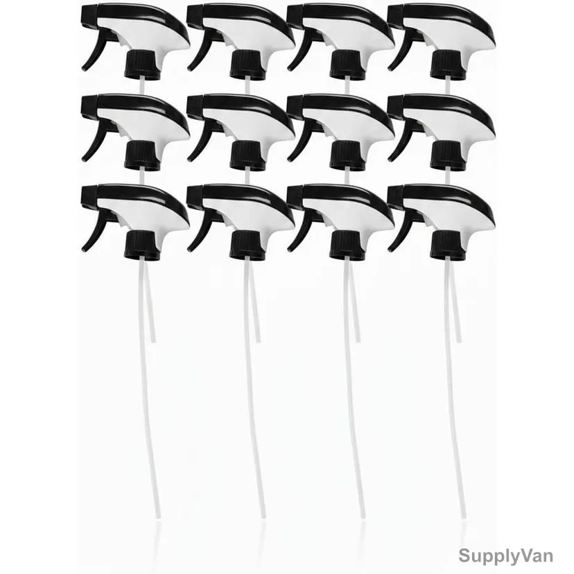 Swish Super Heavy Duty Professional Spray Bottle Trigger Head, Ts-28410, HDPE, Black/White, 12 Pcs/Pack