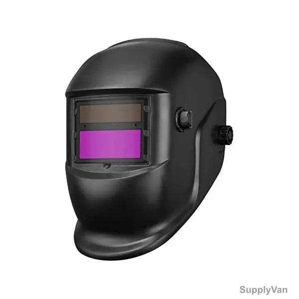 Aqson Solar Auto-Darkening Welder Mask, Polypropylene, 4/9-13 Shade, Black — image 1