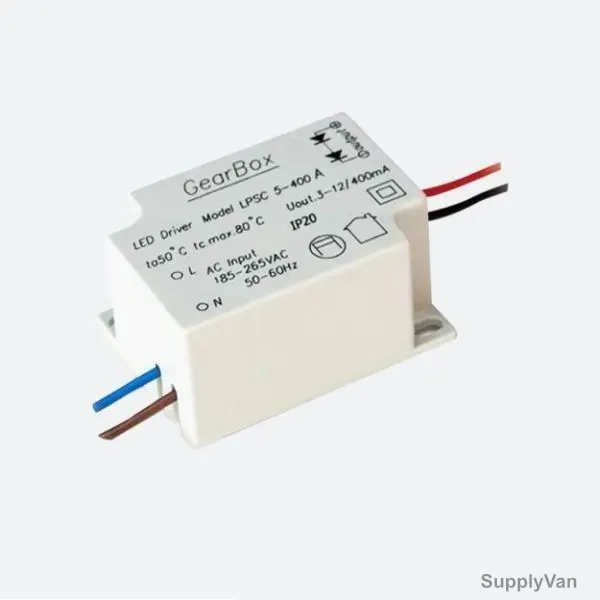 Gearbox LED Driver, LPSC5-400A, 3-12VDC, 5W