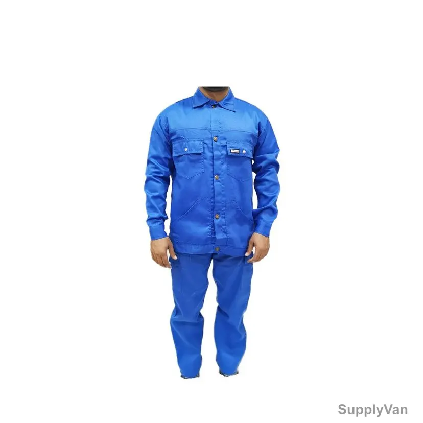 Armour Production Twill Cotton Pant and Shirt, Size XL, Petrol Blue — image 1