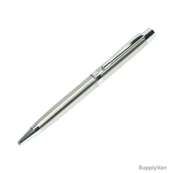 FIS Ballpoint Pen, FSBP-62BK, 0.7MM, Silver Body, Black Ink