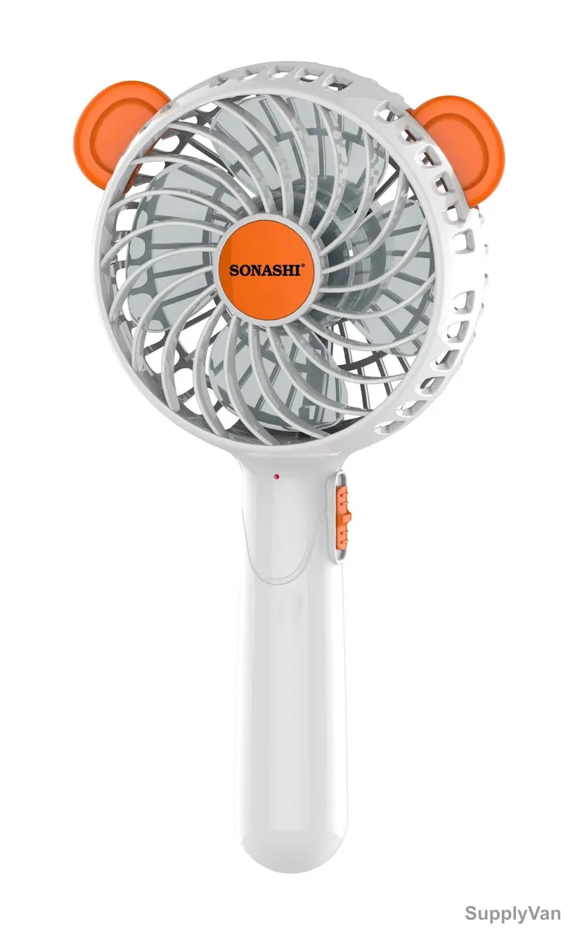 Sonashi Rechargeable Mini Fan, SRF-004, 4 Inch, 5W