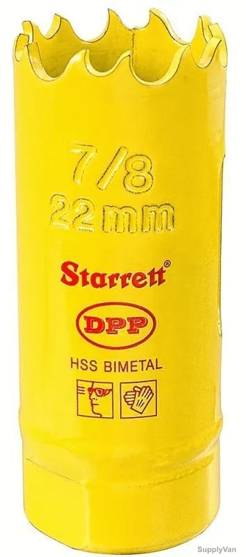 Starrett Dual Pitch Professional Hole Saw, DH0078, 22mm