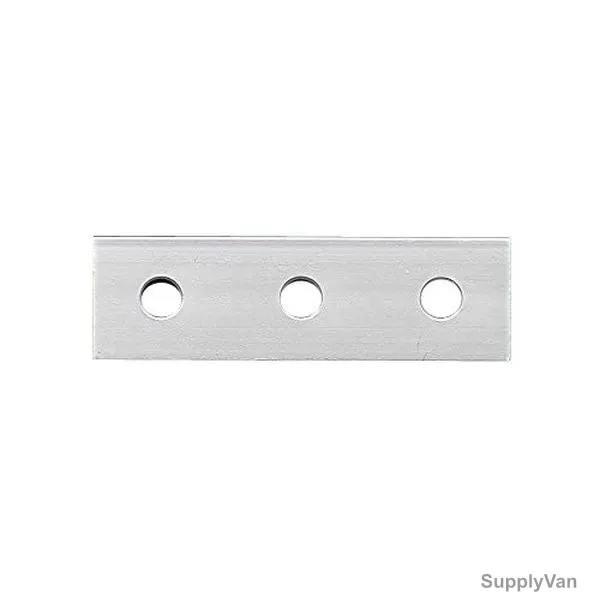 Extrusion Reinforcement Flat Plate, 45 Series, 3 Hole, Aluminium, PK5