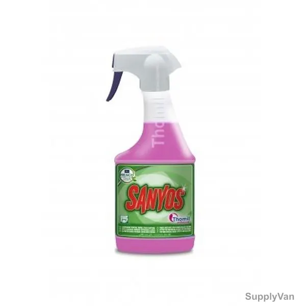 Thomil Sanyos Anti Limescale General Bathroom Cleaner, LSBA002, Floral Scented, 750ML, Pink, PK12