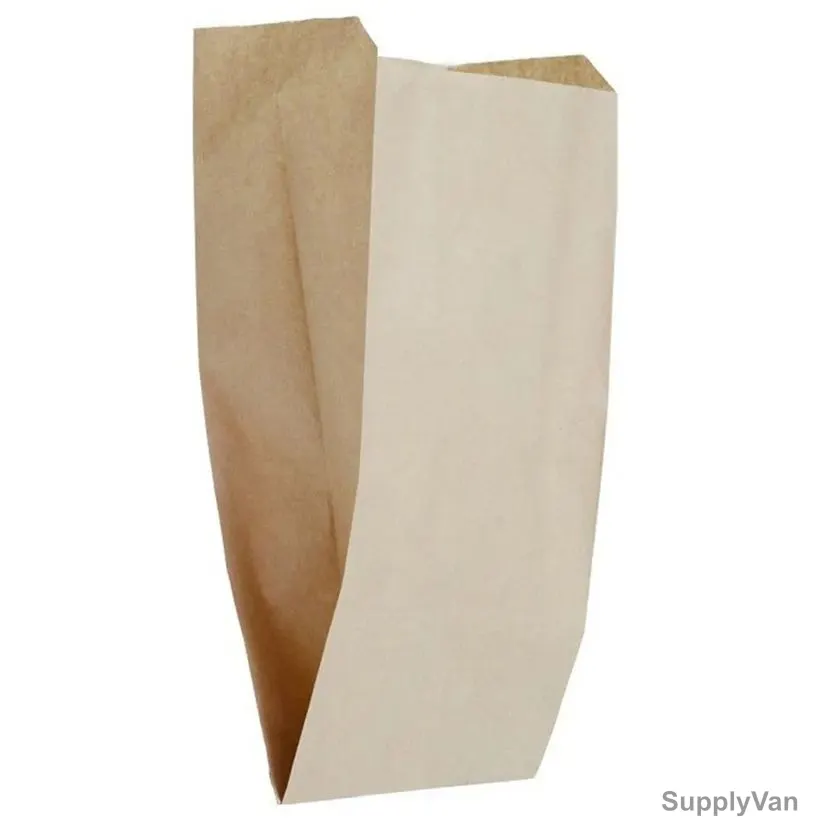 Flat Bottom Paper Bag, 29CM Height x 12CM Width x 6CM Depth, Brown, 250 Pcs/Pack