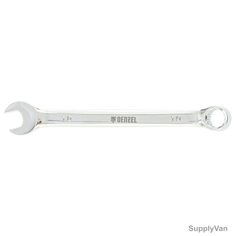 Denzel Combination Wrench, 7715154, Metric, 12 Point, 10MM
