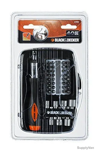 Black and Decker Screwdriver Bit Set, A7062-XJ, 40Pcs