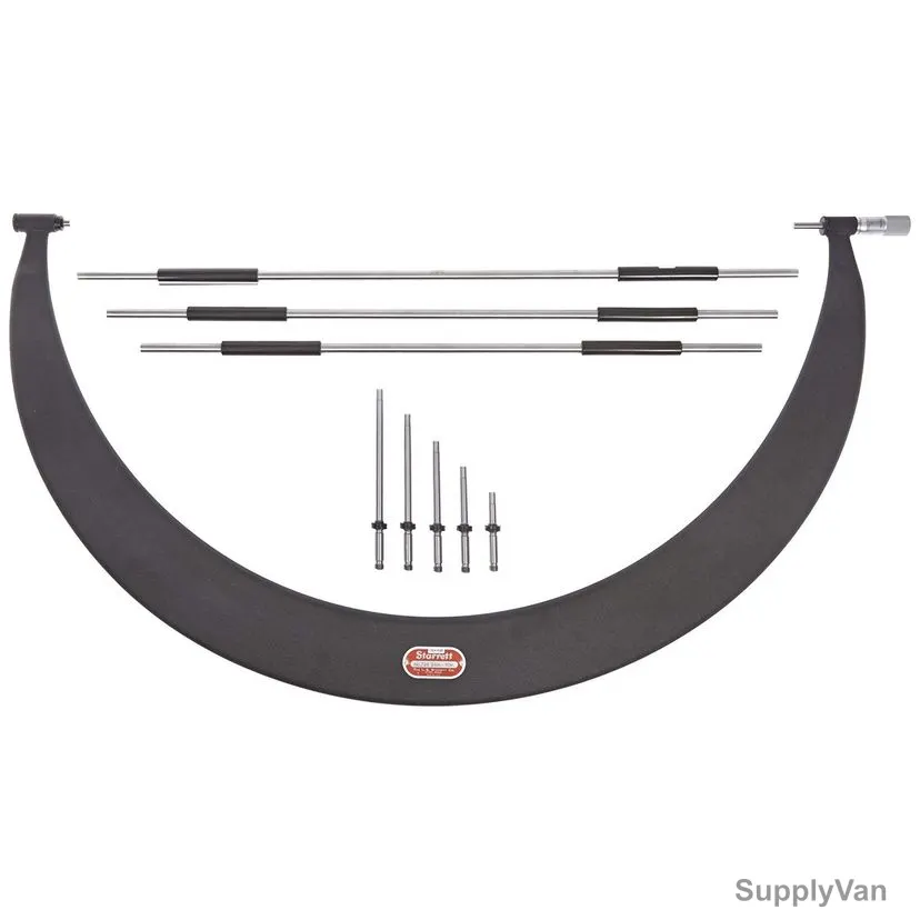 Starrett Outside Micrometer Set, 724LZ-66, Range 66-72 Inch — image 1