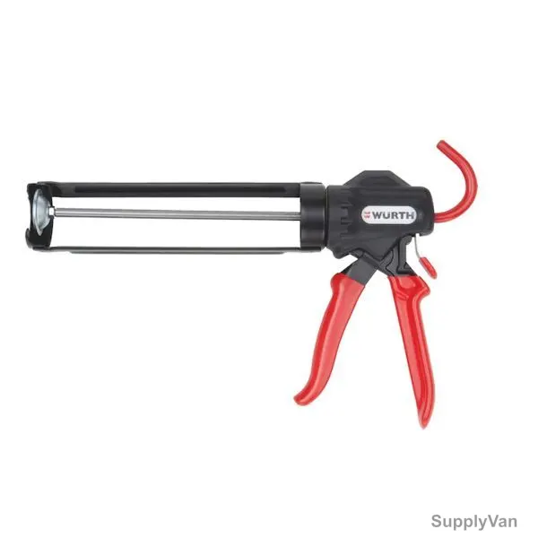 Wurth Manual Caulking Gun, 08913101, Metal, 310ml, Black/Red — image 1
