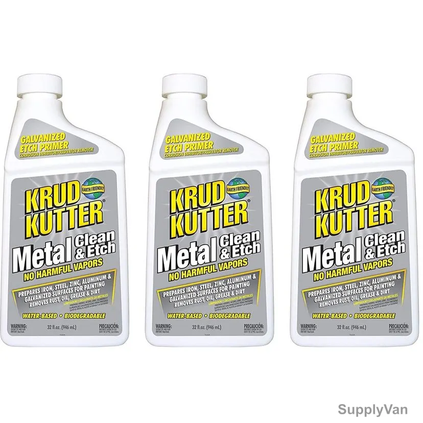 Krud Kutter Metal Clean and Etch, ME326, 946ML, Translucent Orange