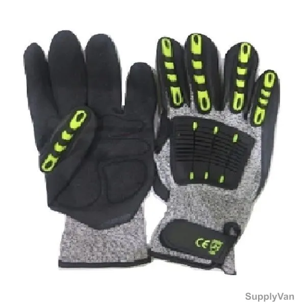 Mechanics Gloves, FLR, Free Size, Grey