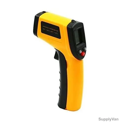 Digital Laser Infrared Thermometer, -50 to 380 Deg.C, Yellow/Black — image 1