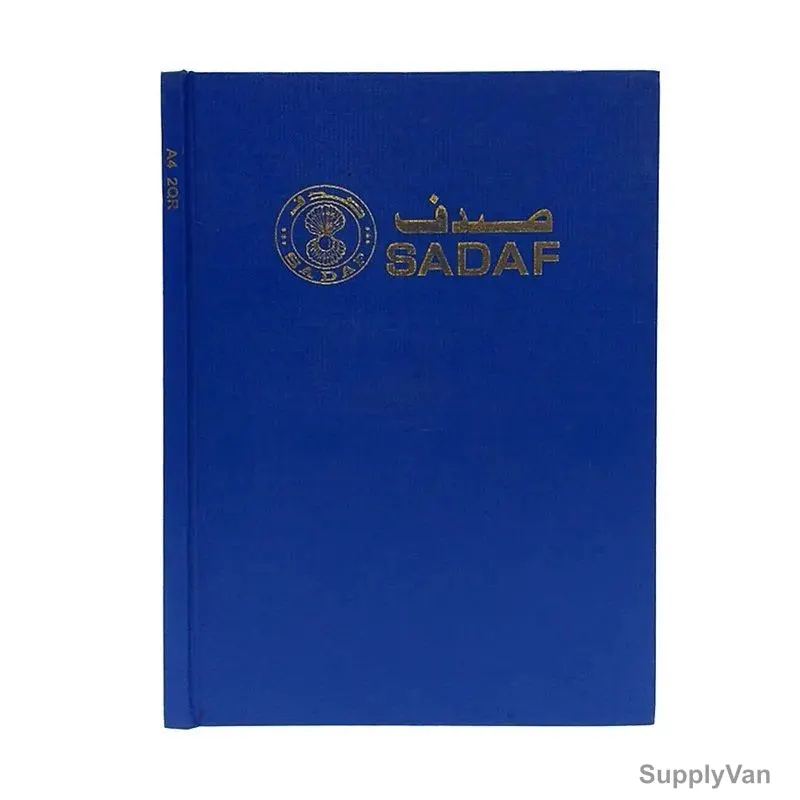Sadaf Manuscript Book, SDF2014, 60 GSM, 210MM Width x 297MM Length, 2Q, A4, 96 Sheets, Blue