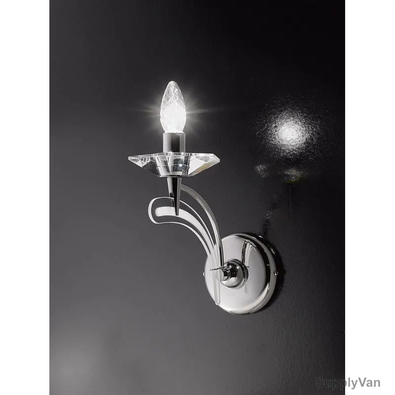 Metallux Crystal Wall Light, 197101, Icaro, E14, 40W, 12CM