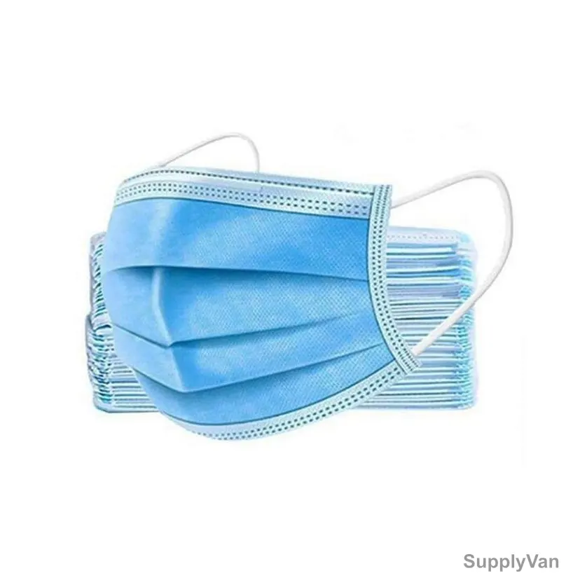 Dbx Kids Disposable Face Mask, Non-Woven, 3 Ply, Blue, 50 Pcs/Pack — image 1