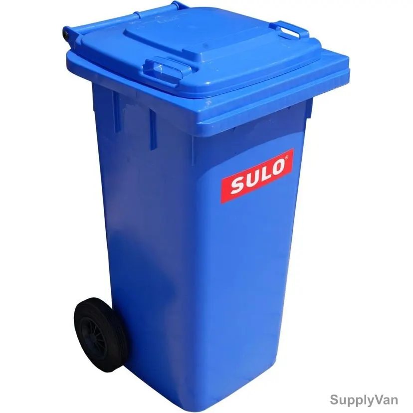 Sulo Mobile Garbage Bin Without Pedal, MGB-120L, HDPE, 120 Ltrs, Blue