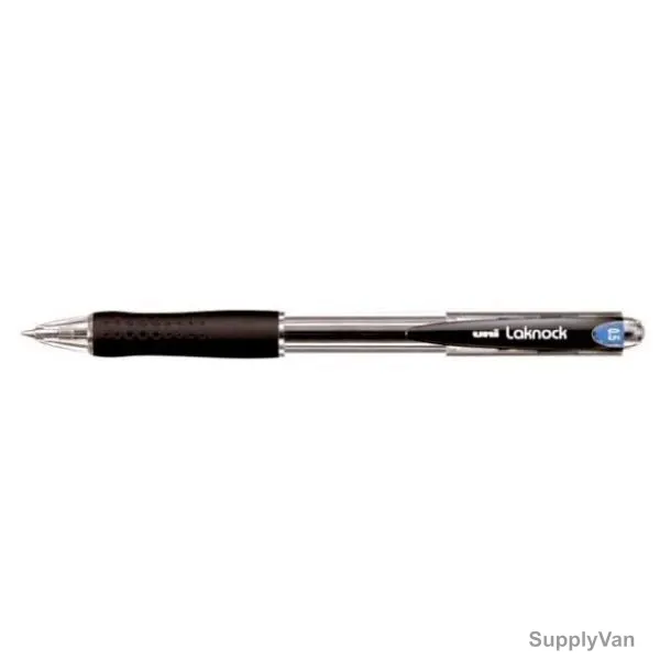 Uni-Ball Ballpoint Pen, SN-100, Laknock, 0.5MM Tip Size, Black, 12 Pcs/Pack
