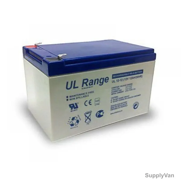 Ultracell VRLA Battery, UL12-12, 12V, 12A