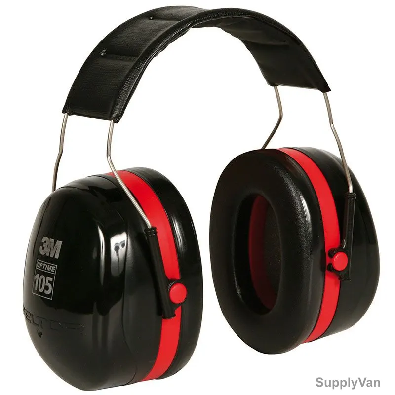 3M Earmuff, 3MH10A, Peltor, Black and Red