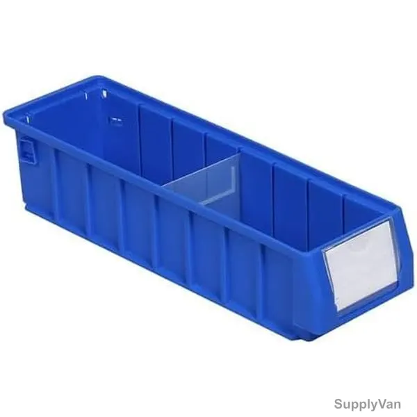 Excellent Plastic Shelf Bin, EP-4109, Polypropylene, 9CM Height x 11.7CM Width x 40CM Length, Blue